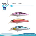 Angler Selecione Minnow Crankbait isca Tackle Lace atraente com Vmc ganchos agudos (CB0790)